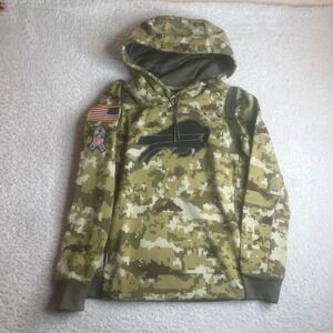 Salute to service women's camo buffalo bills Nike on field hoodie nkq7-10p5 M